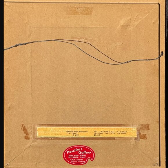 Maurice Brianchon 1964 Lithograph Saint-Jean-de-Luz: La Plage Mourlot Paris, Fra - Picture 4 of 4